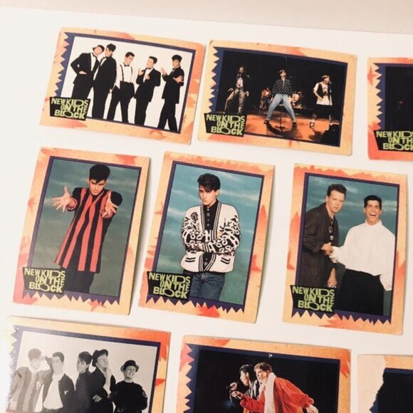 Vtg 1989 New Kids on  The Block 52 Assorted Trading Cards - Picture 16 of 16